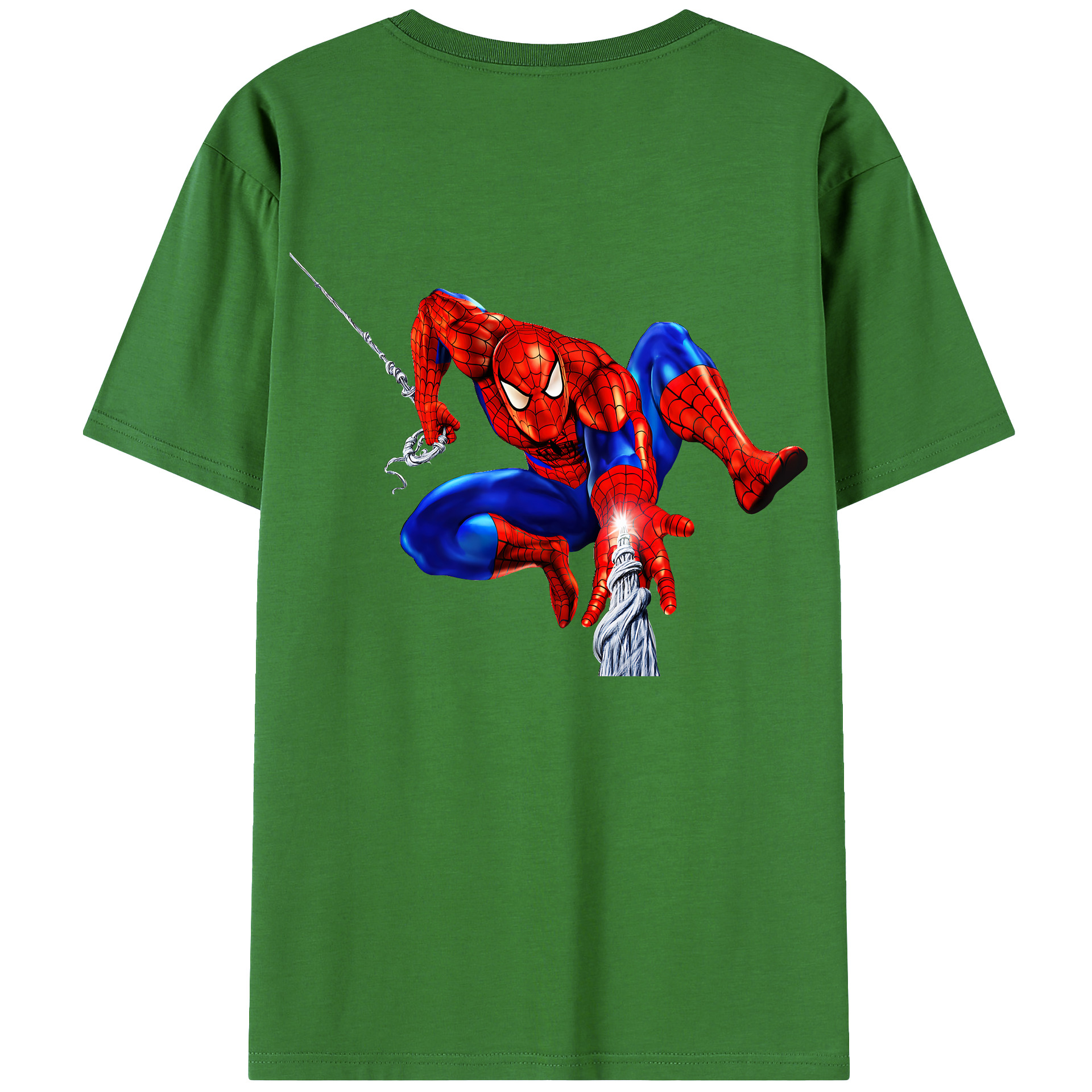 （画像用） Spider Man スパイダーマン レディース半袖Tシャツ(バックプリント)